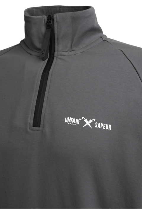 Unfair x Sapeur Cotton Tech Sweatshirt Charcoal