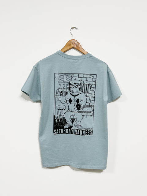 T-Shirt "Saturday Madness" - Ice Blue