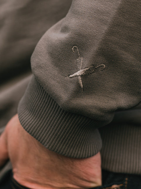 Halfzip-Sweatshirt Grau