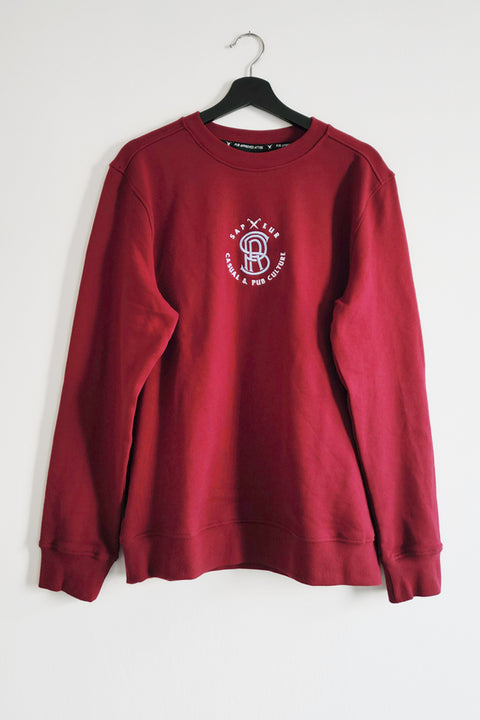 Sweatshirt Deep Red "Casual & Pubculture"
