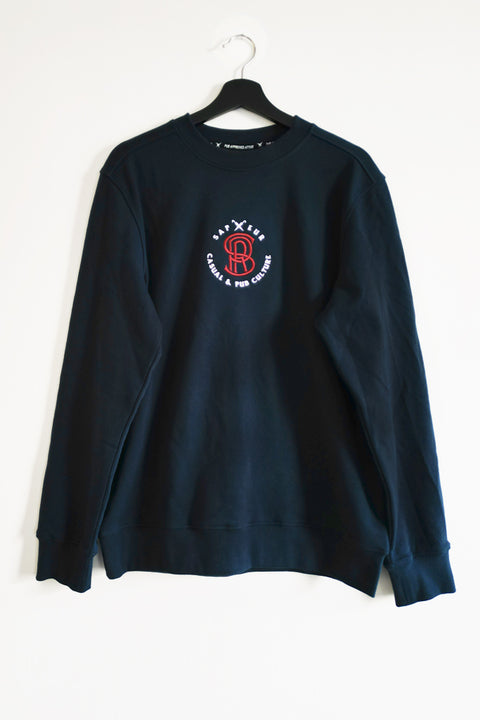 Sweatshirt Navy "Casual & Pubculture"