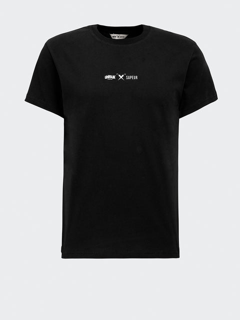 T-Shirt / Schwarz "Salute A Tutti"