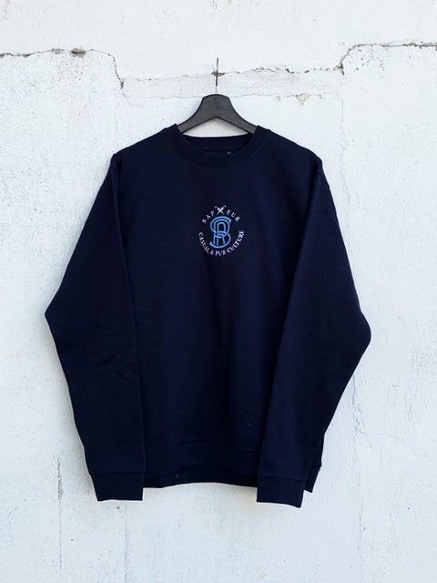 Sweatshirt Navy "Casual & Pubculture"